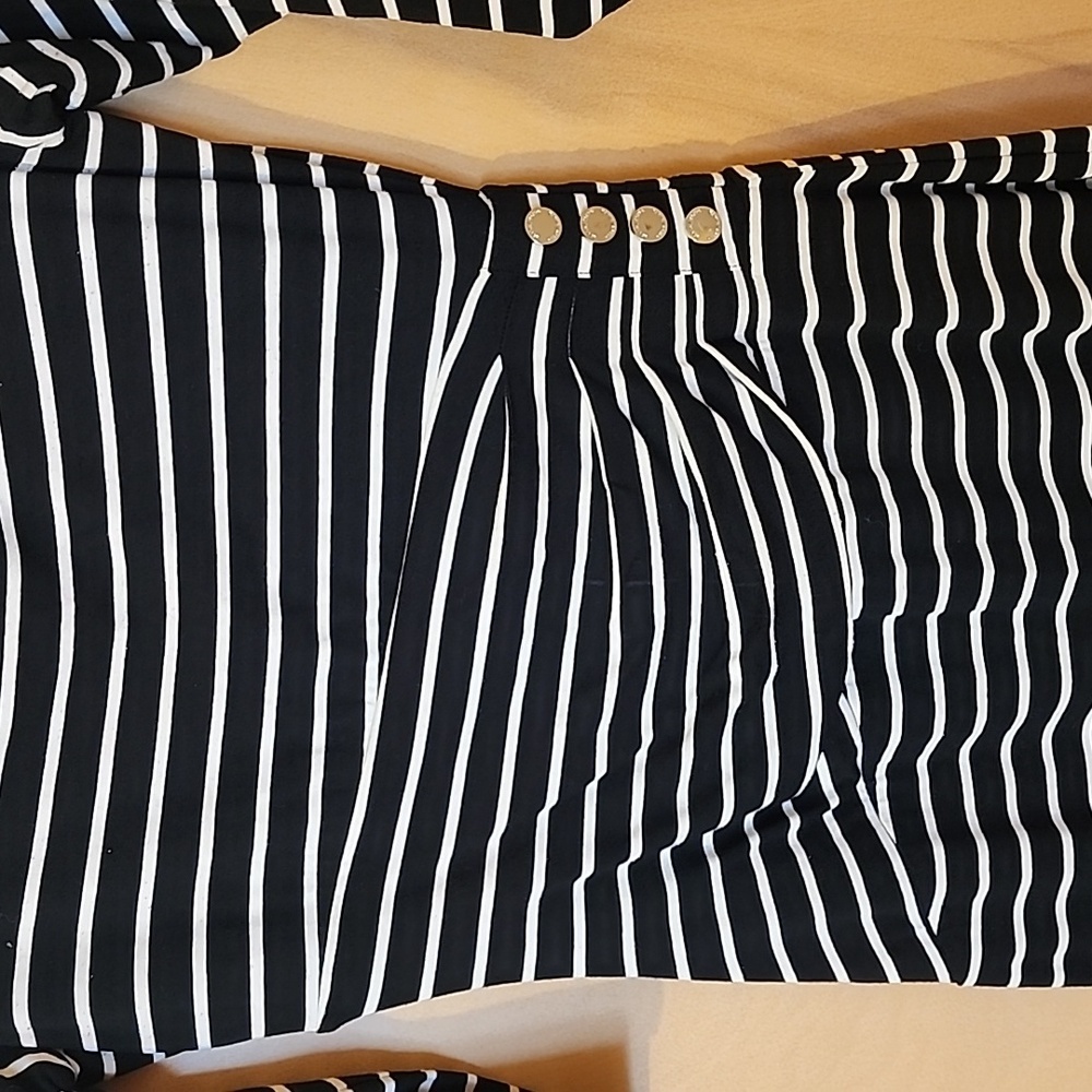 Striped black and white cotton, 3/4 sleeves size xs - Picture 2 of 4